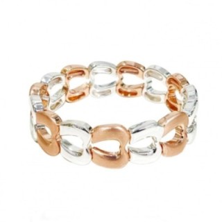 Bracciale Bijoux Elastico Cuore Bicolore ARO