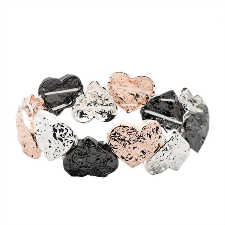 Bracciale Bijoux Elastico Cuore Tricolore MIL