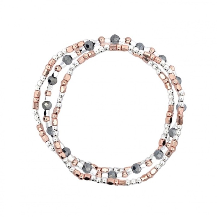 Tris Bracciale Bijoux Elastico Tricolore MIL