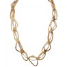 Collana Resina Lunga Catena Intreccio Champagne