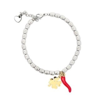 Braccialetto Pepita Acciaio con Pendoli