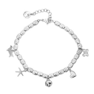 Braccialetto Pepita Giro-Charms Acciaio