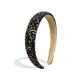 Cerchietto Nero Multicolor Full Strass