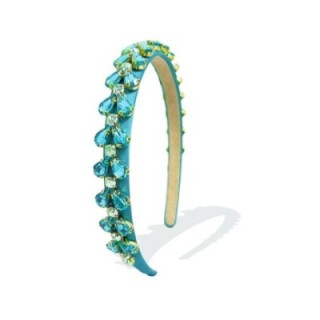 Cerchietto Diamondo Cristalli Azzurri