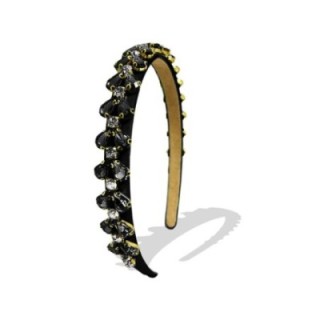 Cerchietto Diamondo Cristalli Neri