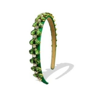 Cerchietto Diamondo Cristalli Verdi