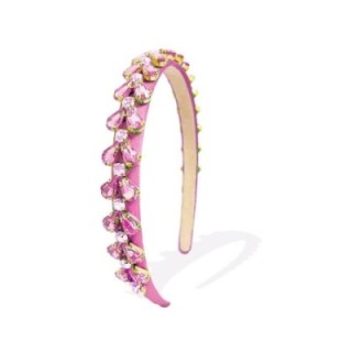 Cerchietto Diamondo Cristalli Rosa