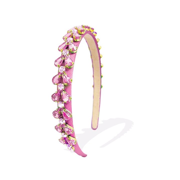 Cerchietto Diamondo Cristalli Rosa