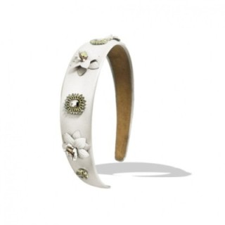 Cerchietto Bianco Flower Zirconia