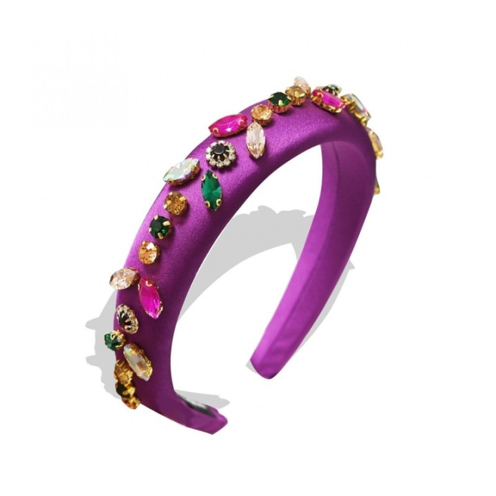 Cerchietto Fucsia Fantasia di Cristalli