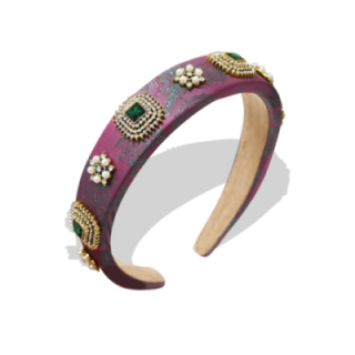 Cerchietto Travel Purple Perle-Cristalli