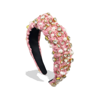 Cerchietto Madame Rosé Zirco-Perla