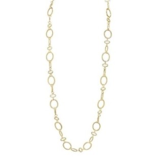 Collana Bijoux Lunga a Catena Martellata