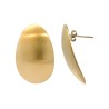 Bottone Ovale Satinato Acciaio 316L