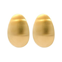 Bottone Ovale Satinato Acciaio 316L