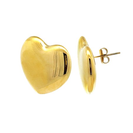Bottone Cuore Bombato Acciaio 316L