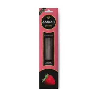 Incensi alla Fragola [AMBAR] Bastoncini Profumati Naturali 100%