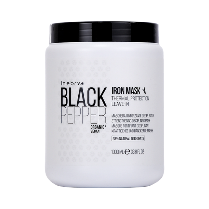 Maschera Rinforzante Disciplinante BLACK PEPPER [1000ml] by Inebrya