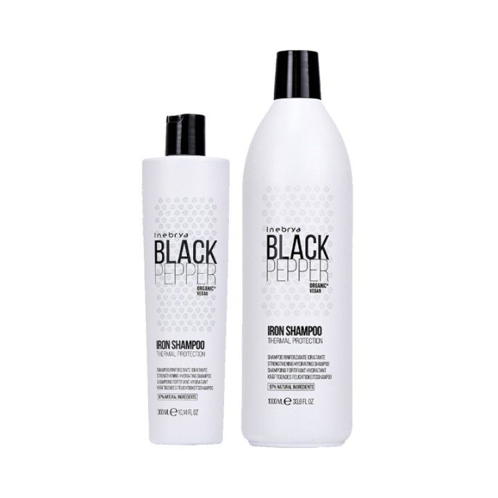 Shampoo Rinforzante BLACK PEPPER IRON [Combo] by Inebrya