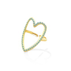 Anello Regolabile Cuore con...