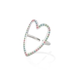 Anello Regolabile Cuore con...