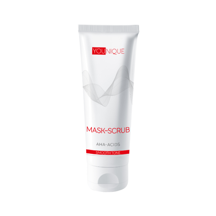 Maschera-scrub Viso con acidi AHA per Tono Uniforme 'YOUNIQUE' Jerelia