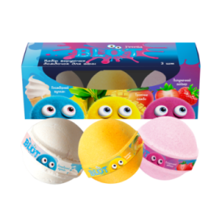 Set di 3 bombe da bagno effervescenti 'BABY BLOT' Jerelia