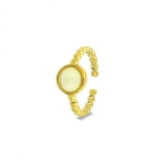 Anello Oro Giallo Con Madreperla