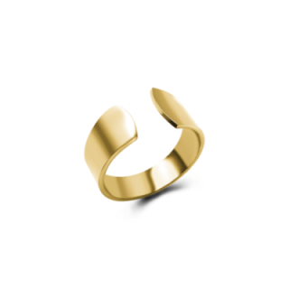 Anello Oro Giallo Regolabile A Fascia