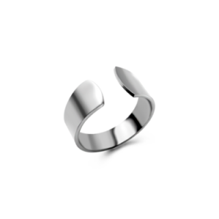 Anello Argento Regolabile A Fascia