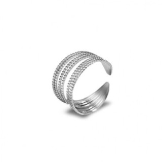 Anello Argento Multilinea 319