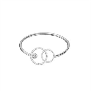 Anello Sottile Acciaio Silver Regolabile Infinito