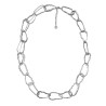 Collana Bijoux Lunga Catena Slime Argentata