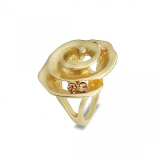 Anello Rosa con Strass