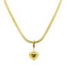 Girocollo Catena Snake Pendente Cuore Acciaio 316L