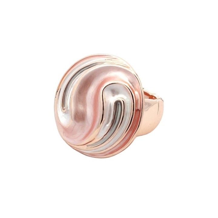 Anello Elastico DEA Smaltato Rosa