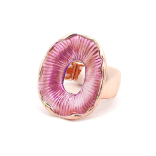 Anello Elastico PRUN Smaltato Rosa