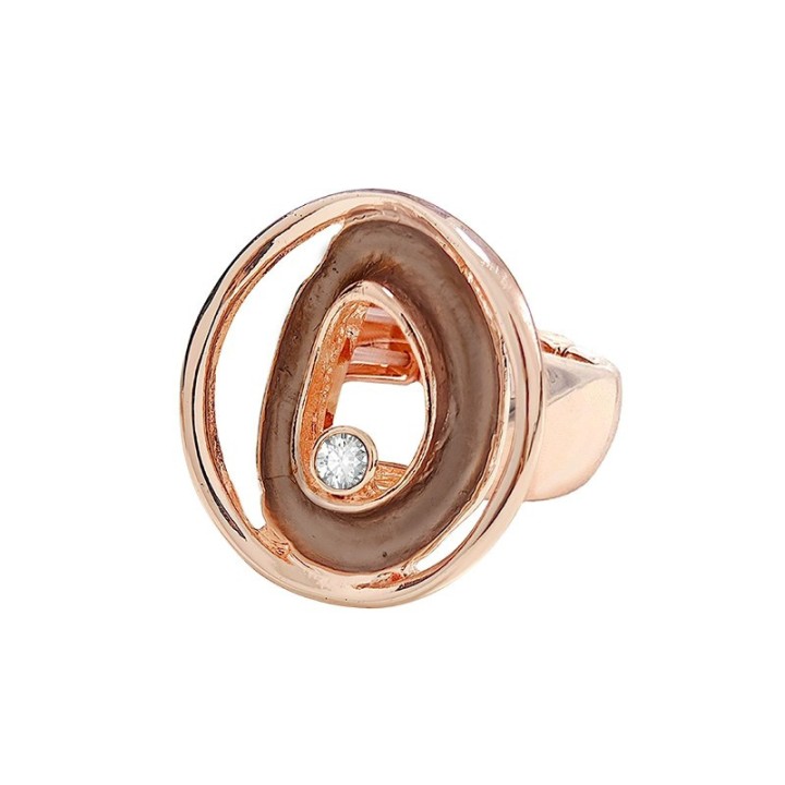 Anello Elastico RAEL Smaltato Marrone