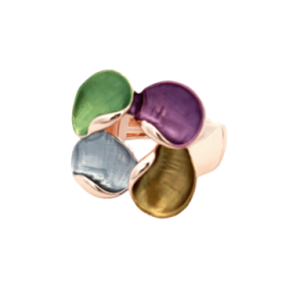 Anello Elastico Smaltato Verde