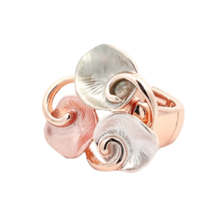 Anello Elastico ABAR Smaltato Rosa