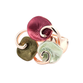 Anello Elastico ABAR Smaltato Fucsia