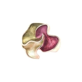 Anello Elastico CRIS Smaltato Fucsia