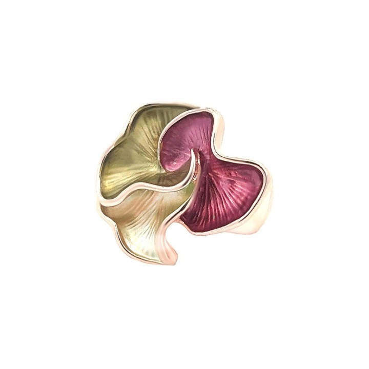 Anello Elastico CRIS Smaltato Fucsia