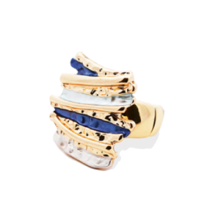 Anello Elastico Multistrato Smaltato Blu