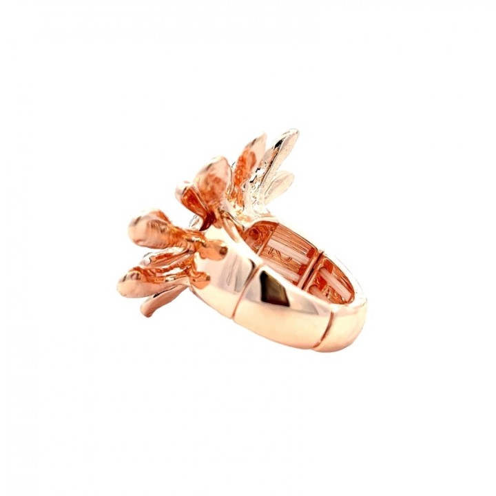Anello Elastico Fiore Smaltato Multicolor