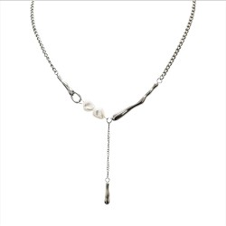 Choker Nappa a Y con Perla...