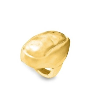 Grande Anello Elastico Oro Giallo Irregolare