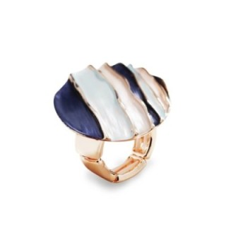 Anello Elastico Tondo Multistrato Smaltato Blu