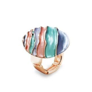 Anello Elastico Tondo Multistrato Smaltato Multicolore