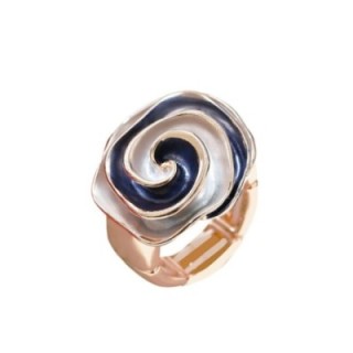 Anello Elastico Spirale Smaltata N3 Blu